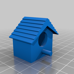 MAGNET_MAISON_OISEAU_V2.png Archivo STL gratis Imán de nevera Casa de pájaros・Diseño de impresión 3D para descargar