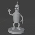 1.png Bender Bending Rodriguez (Futurama) - Mini Figure | Highly Detailed 3D Print Model