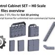 ScaleFiction3D_Cabinet_10.jpg H0 Scale - Control Cabinet and Cable Tray 3D print model