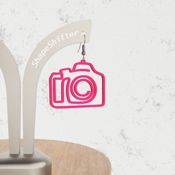 Capture516.png STL file Camera earrings, Dslr mirrorless・Model to download and 3D print