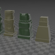 2020-01-08 (1).png Aztec Olmec Chess pieces with Board 3D print model