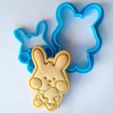 6.jpg Cute Easter Bunny Boy Cookie Cutter and Stamp