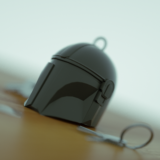ThePrint3DBoy_Mandalorian_Keychain0005_0005.png Star Wars - Mandalorian Keychain