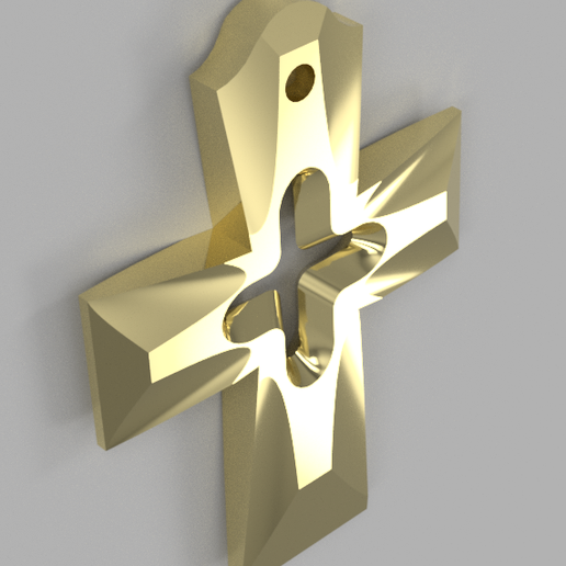 Cross pendant 3D model