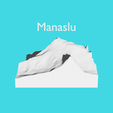 Manaslu.png 3D Topography - 10 Highest peaks