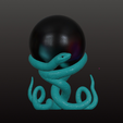 IMG_5179.png Decoração de estante Serpente e Orbe