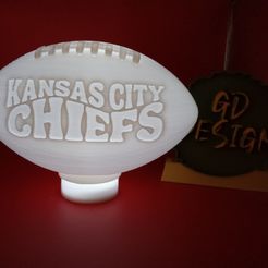 IMG_20231115_102115935.jpg Kansas City Chiefs 3D Wave NFL Football Tealight