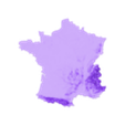 France heightmap.stl France Heightmap