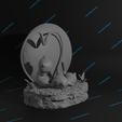 Diorama-Mew6.png Mew diorama 3d print model presupported