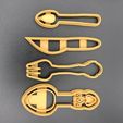 IMG_1826.jpg Fork, Knife, Spoon, Tea Spoon Cookie Cutter Set
