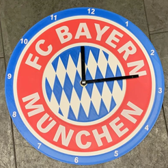 FC-Bayern-Uhr.png Fichier STL Horloge murale FC Bayern・Design pour imprimante 3D à télécharger, Grady3DPrint