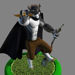 Pettersen_Fredrik_osl_09_oblig3r_pose1_1024x800_01.JPG Fichier 3D gratuit M. Hærry Tauren Pose 1・Objet à télécharger et à imprimer en 3D