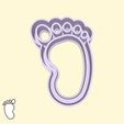 35-2.jpg Baby shower / gender reveal party cookie cutters - #35 - baby foot (style 2)