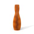 WAVE-04-FRONT-ORANGE.JPG STL-Datei WELLE VASE 04・Vorlage für 3D-Druck zum herunterladen