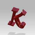 K.jpg Straw topper letter K