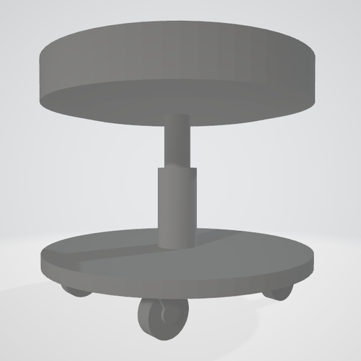 1/24 & 1/25 Scale Garage Shop Stool for Dioramas