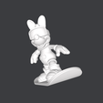 34.png snowboarder minie mouse, High-Quality 3D Model STL Files for Print - Instant Download & Ready-to-Use!