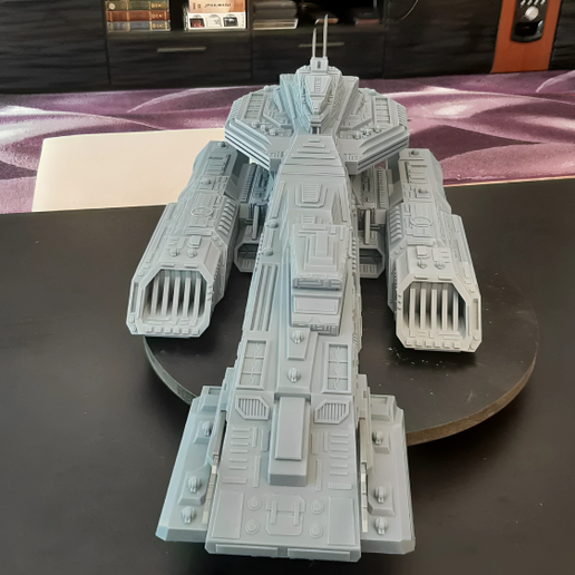 BC-303 Concept Art Version – Stargate Battlecruiser 3D Printable Display Model