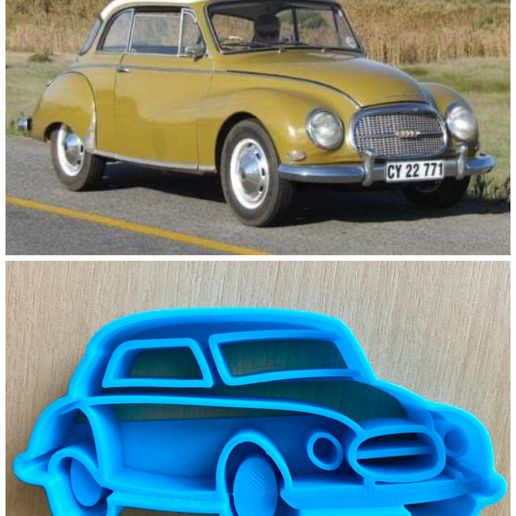 C6108D64-CBB4-42DF-B6CF-611F971DFDFE.jpeg AUTO UNION DKW CAR COOKIE CUTTER