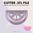 Diapozitiv55.jpg Citrus Slice Polymer Clay Cutter | Citrus Slice Cookie Cutter | Digital STL File