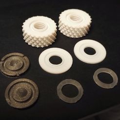 springknobs1.jpg Free 3D file Spring-loaded Knobs for Adjustable Glass Bed Bracket・3D printing model to download