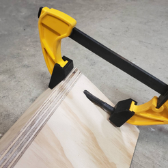 download (1).png 3D printed pocket hole clamp jaws for a Dewalt quick clamp