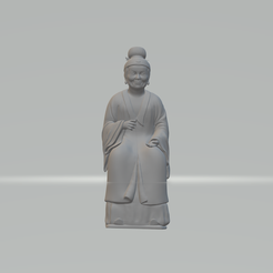 1.png STL file Chinese Grandma 3D Model 3D print model・3D printable model to download