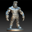 ghiytg.png Logan Berserker - Statue stylisée gratuite de Wolverine imprimable en 3D