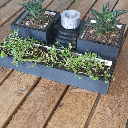 Triple Self Irrigating Garden 3D model