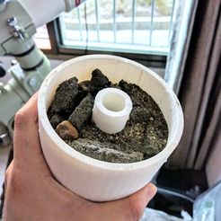 IMG_20170724_172918.jpg Free 3D file Sand/Rock Filling Equatorial Mount Counter Weight・Model to download and 3D print