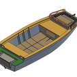 Lodka4A-v84-05.png 3D file Plastic full-size motor boat made of monolithic sheets of block copolymer of polypropylene PP-C or low pressure polyethylene HDPE High Density Polyethylene for extreme operating conditions 8 mm thick・3D printer model to download