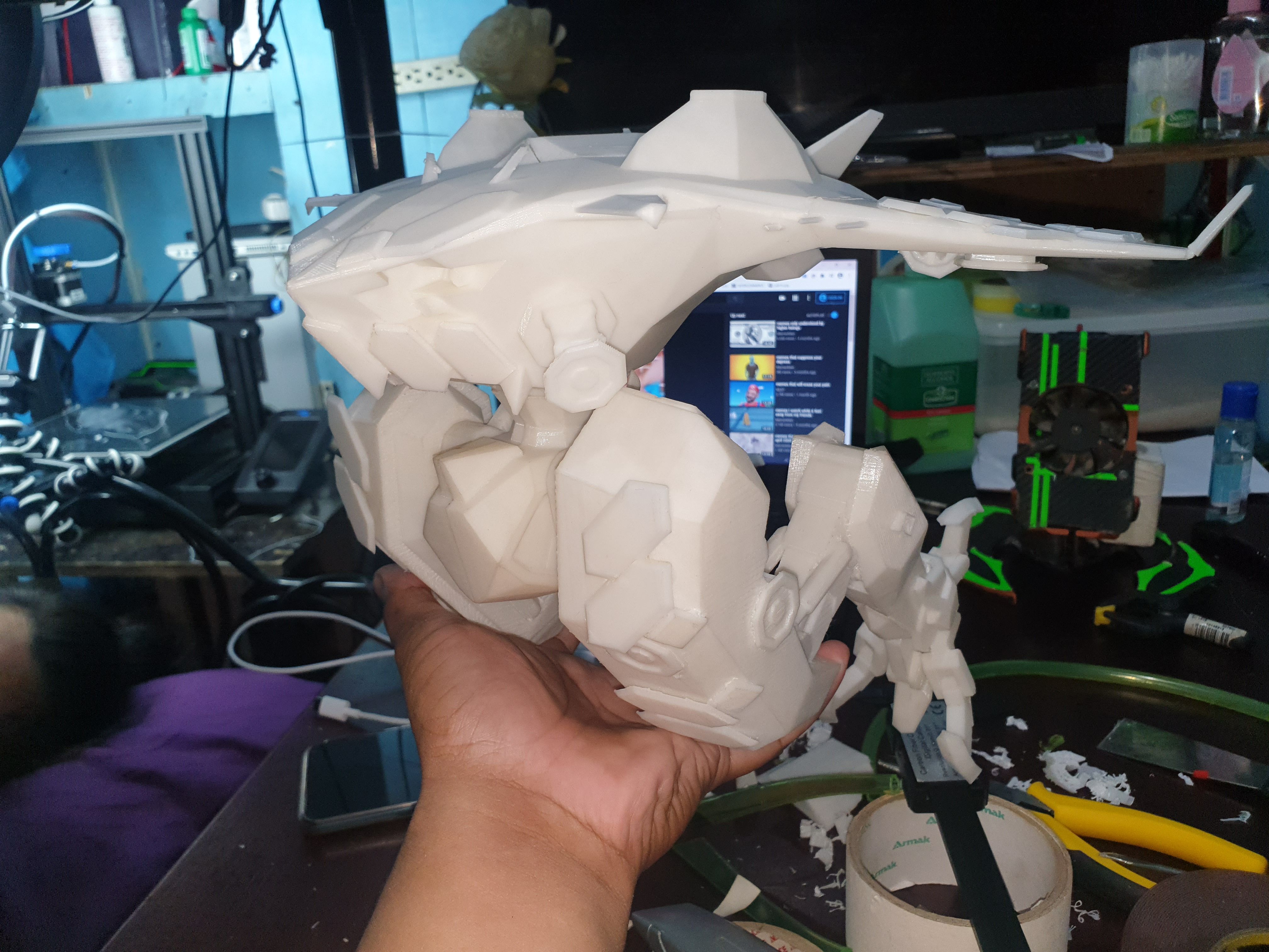 Download STL file War Robots Ao Ming • 3D printing design ・ Cults