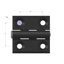 CHARNIERE M6 30X30.JPG CHARNIERE PORTE MEUBLE