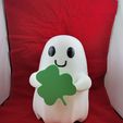 Clover.jpg Cute Ghost 3D Model with Interchangeable Magnetic Arms