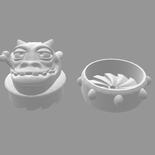 Captura-de-Pantalla-2022-10-24-a-las-2.14.01.jpg GRINDER HALLOWEEN MONSTER 60x60x45mm WEED EASY PRINT GRINDER GRINDERKING TURBINE 40 MM FDM _SLA