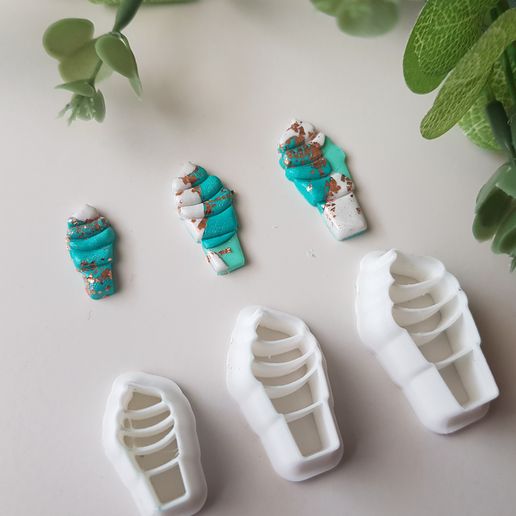 Polymer Clay Cutter Ice Cream 3D model