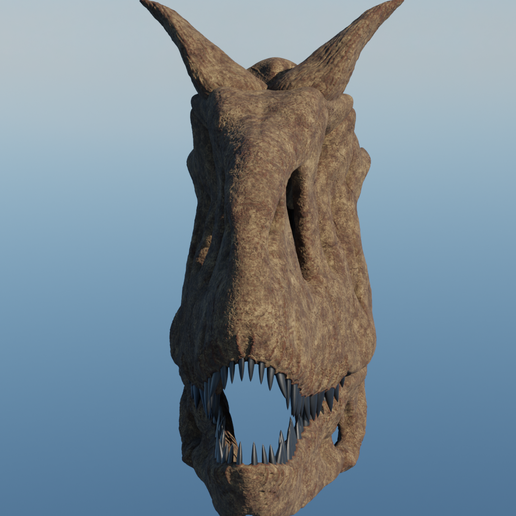 Carnotaurus-skull-30cm-3d-print-3d-model-4.png Череп карнотавра 30 см 3d печать 3d модель