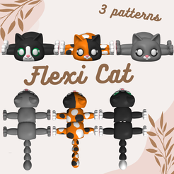 Beige-Brown-Aesthetic-Cute-Motivation-Boho-Square-Pillow-1.png Flexi Cat - Print in Place Articulated Fidget Toy