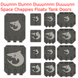 Carcharadons-Floaty-Tank-Doors.png 3D file Duunnn Dunnn Duuunnnn Duuuunn Space Chappies Floaty Tank Doors - Carcharadons Repulsor・3D printing idea to download