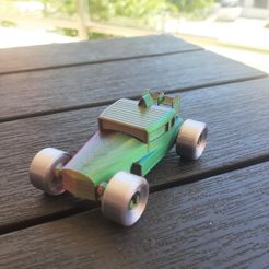 20230808_120008.jpg 3MF file Mini F1 Hot rod #002 (PRINT IN PLACE, NO SUPPORT)・Design to download and 3D print