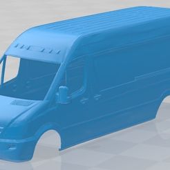 foto 1.jpg STL file Mercedes Benz Sprinter 2014 Printable Body Van・3D printing model to download