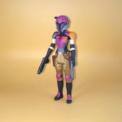 SabinePainted.jpg Fichier OBJ SABINE WREN FIGURE ARTICULÉE ORIGINALE échelle 1/18・Design imprimable en 3D à télécharger