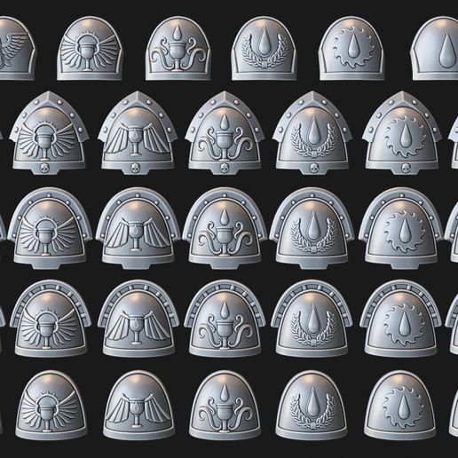 Blood Seraphs Shoulderpads Set  Re-Upload