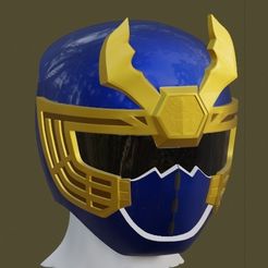 9.jpg Power ranger blue navy Ninja storm helmet