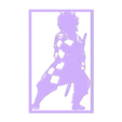tanjirosilhouette v1.stl Demon Slayer Tanjiro Silhouette