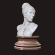 02.jpg Girl with a Pearl Earring 3D Portrait Sculpture