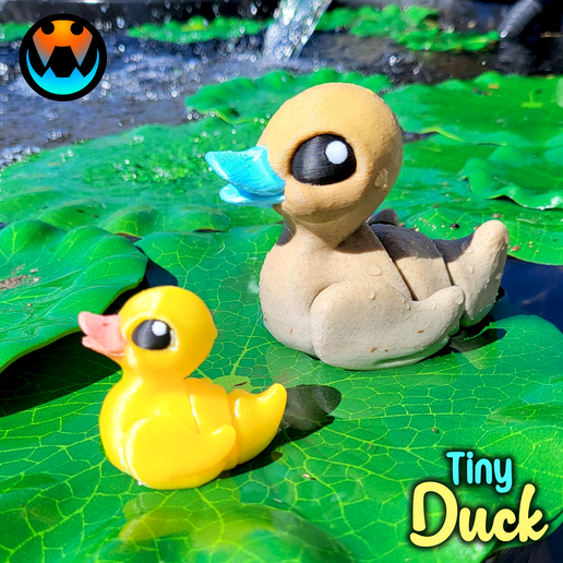 🦆 Tiny Duck, Cute Small Quick Print・ 3D File for 3D printing・Cults