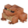 pixel-art-frog-3d-print-voxel-stl-iso.jpg Pixelated Frog STL File - Pixel Art 3D Model - 3D Printing - Support-Free - Magnetic Assembly - Creature - Minecraft