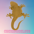 1.png Gecko 3D MODEL STL FILE FOR CNC ROUTER LASER & 3D PRINTER