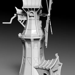 1mill.jpg Free STL file fantasy windmill・3D printable model to download
